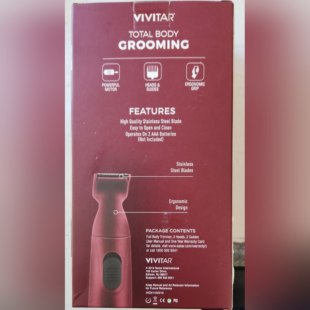 BodyGrooming Kit ProSERIES Body Shaver Bodyscaper Vivitar Men Or Women - Picture 2 of 6